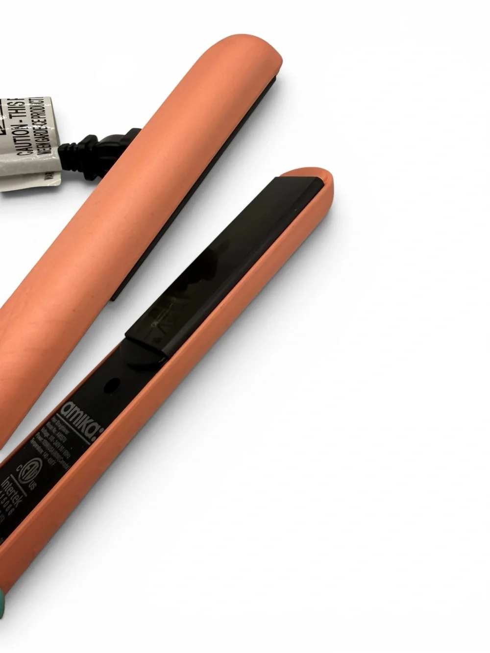 amika Coral Pink Mini Flat Iron Hair Straightener